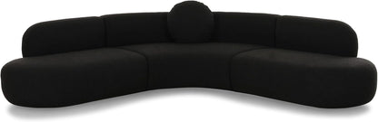 Tov Furniture Broohah Black Boucle Sectional