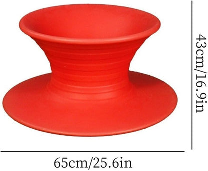 360° Rotating Gyro Spinning Chair, Sensory Swivel Chair for Autistic, Sit and Spin Sensory Equipment for Backyard Fun, Festivals and Outdoor Play(Red)