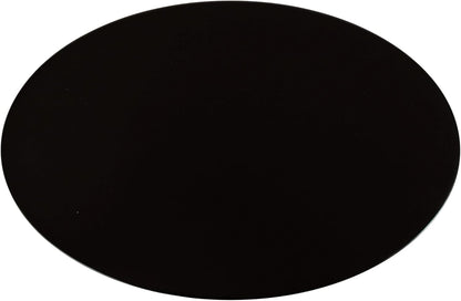 Kate and Laurel Natalli Modern Glam Metal Oval C-Table, 14 x 9 x 28, Black, Transitional Elegant Round C-Shaped Side Table for Use as Bedroom or Living Room Decor
