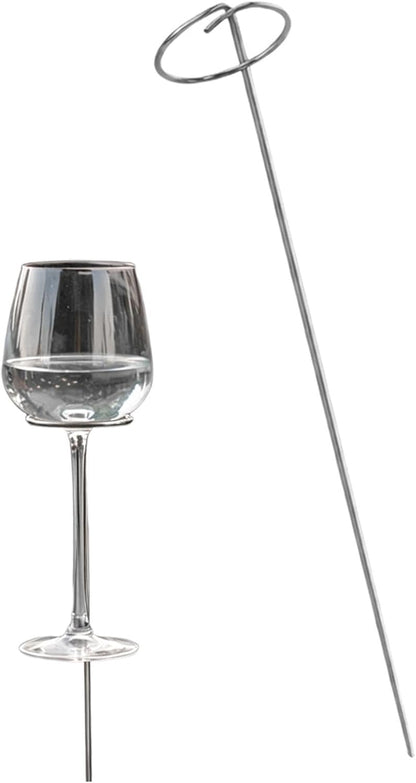 Yard Wine Glass Holder – Garden Beverage Stakes Champagne, Cup, Campers Entertainers, Backyard Beach Camping Picnic Park | Campers Entertainers Backyard Beach Camping Picnic Park Courtyard Lawn Patio
