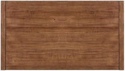 Pemberly Row 3-Piece Living Room Table Set, Harvest Brown Wood Finish, Poplar and Maple Veneers, Includes Cocktail Table with Casters and 2 End Tables, Shaker Style, Storage Shelves for Living Room