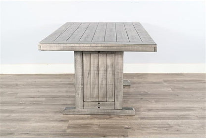 Pemberly Row Contemporary Wood Rectangular Dining Table, Gray Finish, 30''Hx60''Wx38''D, Sleek Minimalist Design, Sturdy Durable Construction, Modern Style Dining Room Table for Small Spaces
