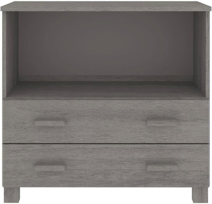 Light Grey Sideboard with Solid Pine Wood and MDF Construction, Modern Storage Cabinet for Living Room or Dining Room, Durable Furniture with Smooth Finish and Versatile