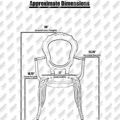 2xhome Stackable Ghost Dining Chair | Transparent Vanity Armchair | Louis Belle Style Kitchen Patio Chair Parent (2, Smoke, Armchair)