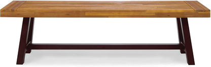 Christopher Knight Home 318117 Carlisle Benches, Sandblasted Brown + Rustic Metal