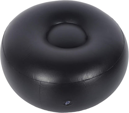 01 02 015 Inflatable Flocking Stool, Inflatable Chair Footrest Blue Indoor Outdoor Portable for Travel for Home, default