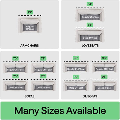 GORILLA GRIP Couch Cushion Support Board for Sagging Sofas, 24x70 Gray | Heavy Duty Slip Resistant Thick Boards Add Strong Seat Supports for Couch, Replacement Stuffing Firmer Couches Accessories