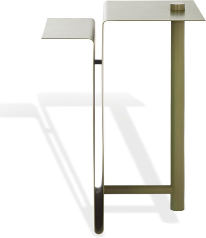 SAFAVIEH Couture Collection - Aldwyn Olive Green Metal Accent Table, Modern Fully Assembled Side Table (SFV6803B)