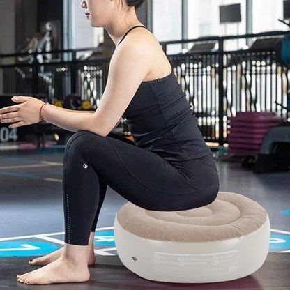 Inflatable Foot Stool PVC Air Inflatable Stool Ottoman Chair for Dorm or Outdoor Camping or Sports