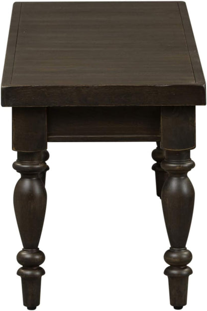 Liberty Furniture Industries Harvest Home Backless Bench, W52 x D16 x H18, Black