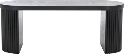 SAFAVIEH Home Collection Enoki Black Oval Top Bench