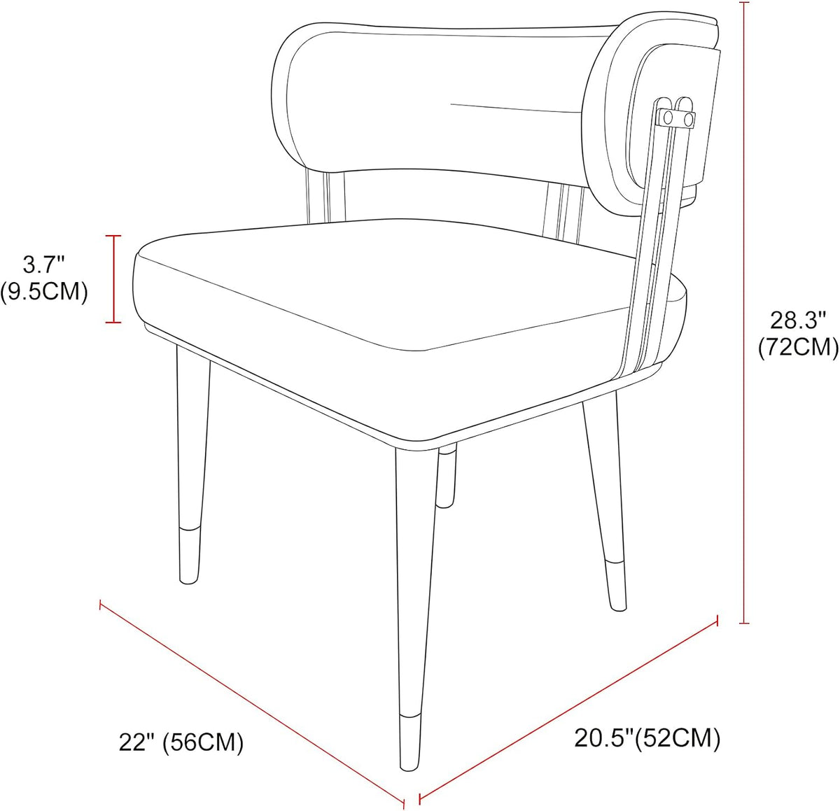ARTPLAN Walnut Leather Dining Chairs Set of 2 - Modern Kitchen Chairs with High-Resilience Foam Cushion and Stainless Steel Frame for Dining Room, Easy Assembly,Advocado Green