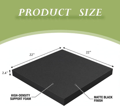 3 Pcs 45D Couch Cushion Support 22" x 22" x 2.4" Couch Cushion Replacement Couch Supports for Sagging Cushions High Density Rectangles Sofa Cushion Support for Furniture Seat Sagging Repair