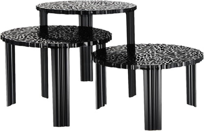 Kartell 8500/NE T-Table by Patricia Urquiola, Pack of 1, Matte Black