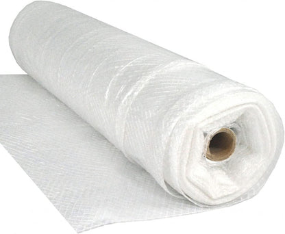 Farm Plastic Supply - Dura Skrim String Reinforced Clear Plastic Sheeting - 6 Mil - (20' x 300') - Reinforced Poly Film Tear Resistant, Weatherproof, Vapor Barrier Polyethylene Roll for Construction