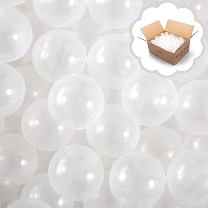 TRENDPLAY Plastic Balls for Ball Pits - Hollow Balls- Safe and Exciting Playtime - Perfect for Baby Pools, Birthday Party Decoration