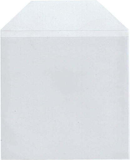Maxtek 50 Pieces Clear Transparent CPP Plastic CD DVD Sleeves Envelope Holder, 100 Micron Thickness.