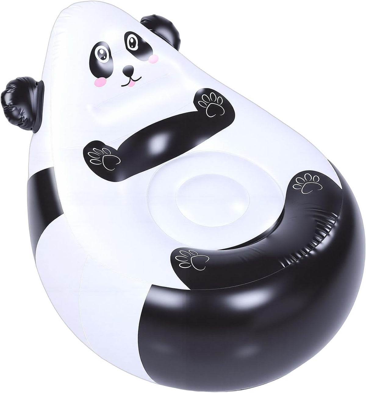 Cute Inflatable Couch Seat with Panda Cartoon, Soft Portable Chair for Garden, Playing in the Garden, Camping or Travel Adventure