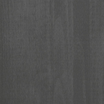 Dark Grey Solid Pine Wood Sideboard with 3 Drawers, MDF Medium Buffet Cabinet for Dining Room and Living Room Storage, Modern Traditional Design, Durable Furniture