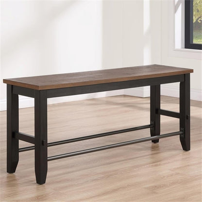 Steve Silver Company Bermuda Counter Bench, Gray