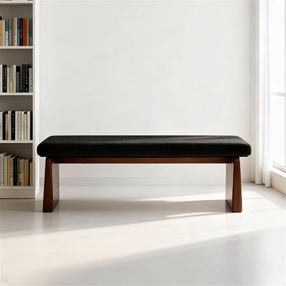Modern Wooden Sofa Bedroom Bed end Bench Hotel Leisure Entryway(XXL)