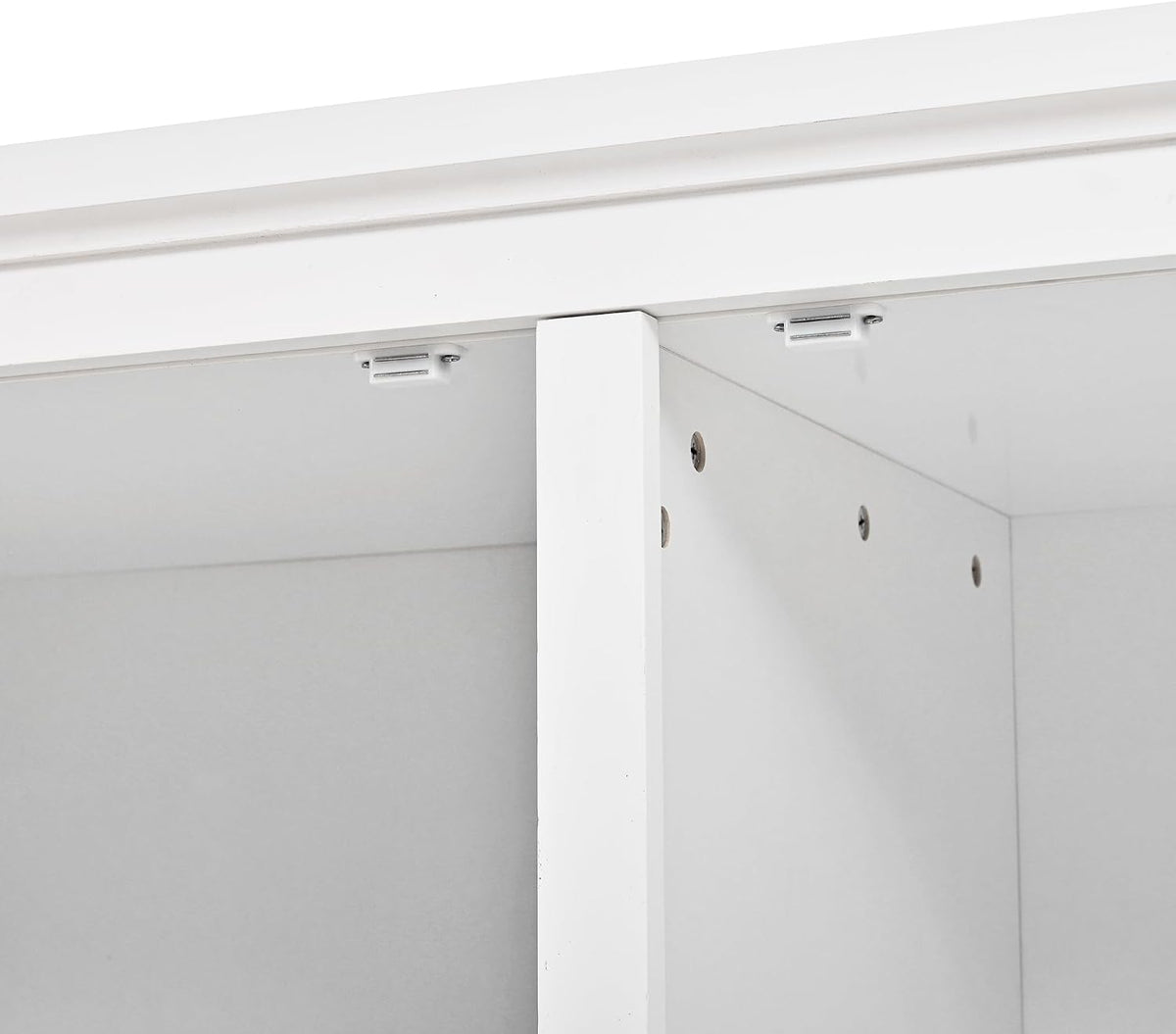 74.8" Tall Kitchen Pantry Cabinet with 4 Doors 6 Drawers 4 Pull-Out Trays, Freestanding Kitchen Cabinet Organizer for Dining Room Living Room, Pantry Cabinets for Kitchen Storage(White)