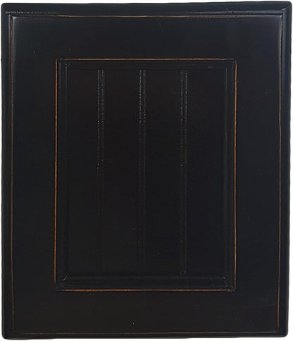 American Heartland Poplar Single Door Pantry, Antique Black