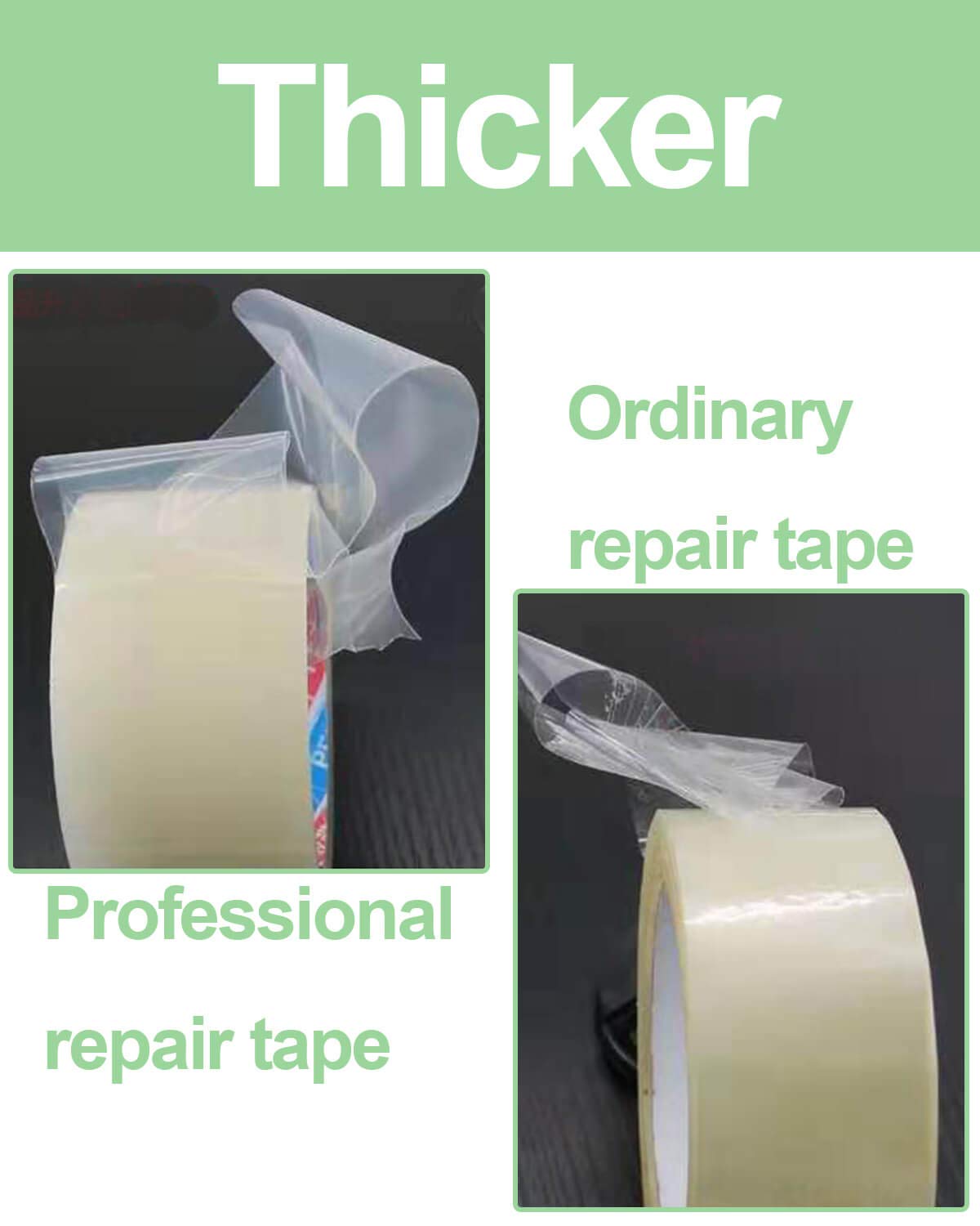 vensovo Greenhouse Covering Plastic Repair Tape - 6 mil Thickness 2″x108′ Garden Green House Sheeting, Plastic Polyethylene Film Repair Tape