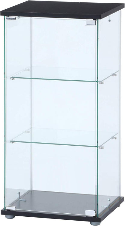 不二貿易(Fujiboeki) 3 Tiers Glass Collection Case, 高さ86cm, Clear