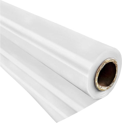 VEVOR Greenhouse Plastic Sheeting 24 x 50 ft, 6 Mil Thickness UV Resistant Clear Polyethylene Film, Hoop Green House Cover for Farms, Agriculture, Garden