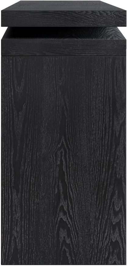 SSLine 65" Wooden Console Table Narrow Long Sofa Tables Behind Couch, Farmhouse Accent Entryway Table for Living Room Hallway Entrance Foyer (Black)
