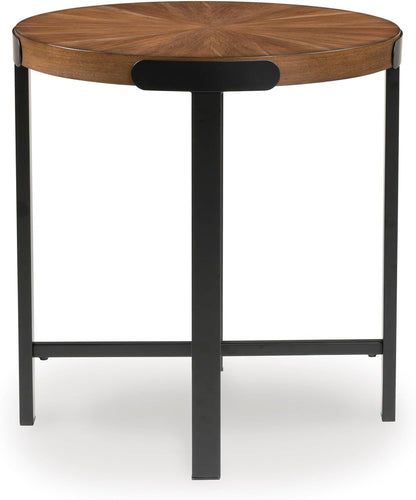 GTU Furniture Casual Acacia Wood Square 3-Piece Coffee Table Set, Cocktail Table with 2 Matching End Tables, Brown Finish for Living Room