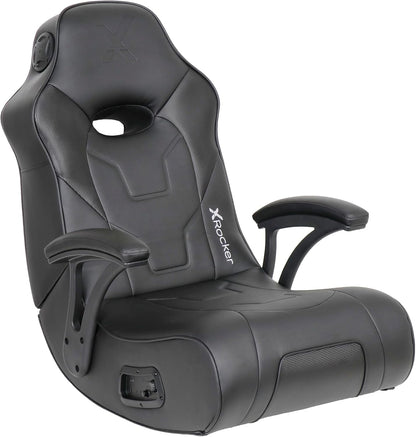 X Rocker Video Gaming Floor Rocker Chair, Built-in Audio, College Dorm Essentials for Guys and Girls, Bedroom, Foldable, Gifts for Gamers