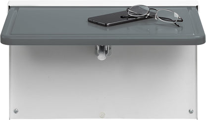 Carstens WALLAdesk™ Mini Wall Mounted Desk - Surf, 16.87 x 10.62, Durable, Professional Grade Murphy Desk for Healthcare, Home, Office, Schools - Compact, Slim Wall Mounted Folding Table