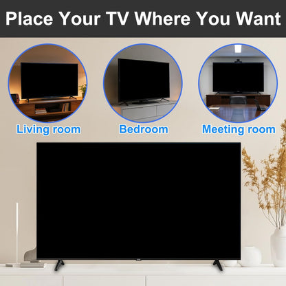 TV Stand Legs for Vizio D50X-G9/V505-G9/V505-H9/M506X-H9 (Black) | Easy VESA Tabletop Mount, Anti-Wobble Design, Includes All Screws