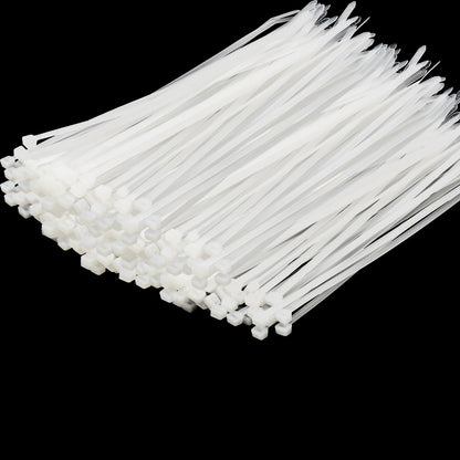 14 Inch Zip Ties White 1000 PCS, 40 Lbs- Heavy Duty Tensile Strength, Nylon PA66 UV Resistant Cable Ties for Indoor and Outdoor Use - Ideal for object bundling and fastening