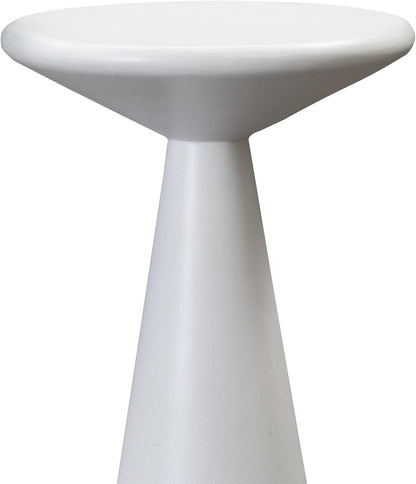 First of a Kind Set of 2 Side Table in White Concrete