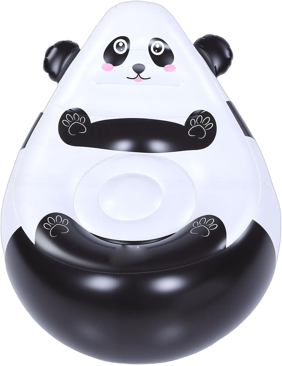 Zopsc Cute Panda Animal Shaped Inflatable Chair, Lightweight Portable Seat for Outdoor, Indoor Use