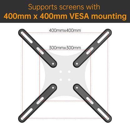 VESA Extension Mount Adapter Brackets Kit | For Screens 32 to 55 inch LCD LED TV, TV Mount Steel Conversion Plate for VESA up to 400x400mm