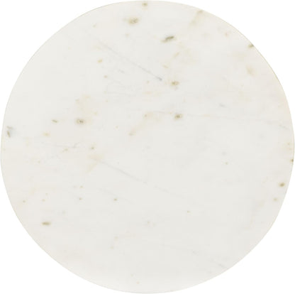 SAFAVIEH Home Collection - Avanni Accent Side Table, Ivory Round Top & Gold Metal Base (ACC5510A)