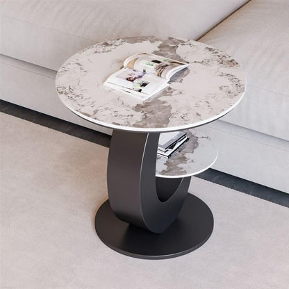 Side Tables Living Room, Corner Table, Bed Side Table, Accent Tables Living Room, Bedroom Side Table, Bedroom Couch for Small Rooms End Table(Gold,50cm-19.7in)