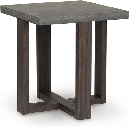 Signature Design by Ashley Dynnford Industrial Water Stain Resistant Table, Set of 3, Gray & Dark Brown