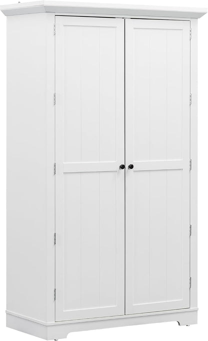 roomfitters 72" Kitchen Pantry Organizers and Storage Kitchen Cabinet, Hutch with Door Spice Racks and 6 Drawers, White
