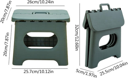 Lightweight Foldable Multi-Purpose Bathroom Stool Outdoor Portable Chair Fishing Tool Accessories for Kitchen Small Portable Folding Stools Chair for Adults Stool with Handle Small