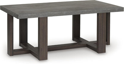 Signature Design by Ashley Dynnford Industrial Water Stain Resistant Table, Set of 3, Gray & Dark Brown
