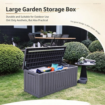Outdoor Storage Box With Lock Slot, Package Delivery Boxes For Outside, Features Extra-large Storage Space, Deck Boxes Outdoor Waterproof, for A Wide Range Of Applications(Small)