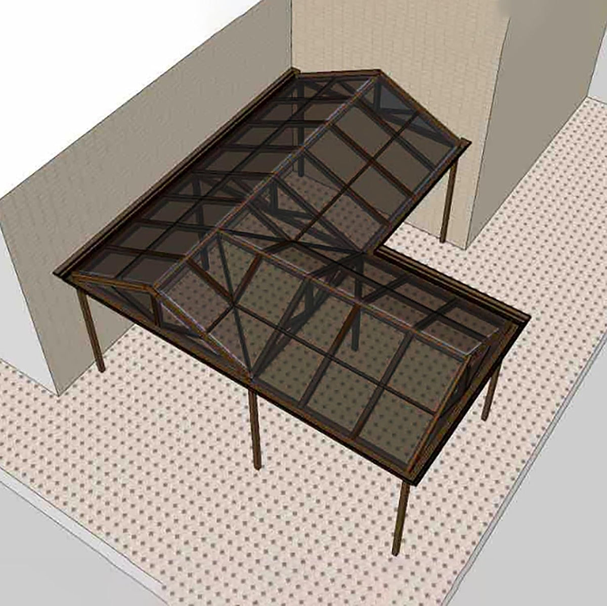 Greenhouse Panels Daylighting Roof Panels Transparent Greenhouse Panel Easy to Bend and Cut for Outdoor Gardens Greenhouses.(Brown,5.1x23ft)