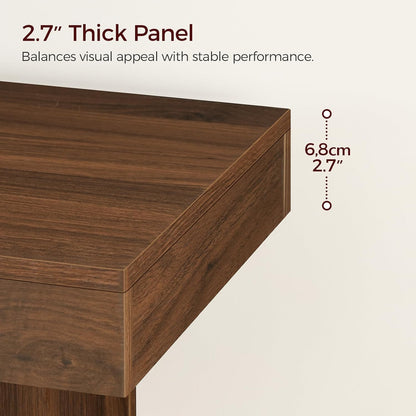 MAHANCRIS Console Table, 39.4'' Entryway Table for Hallway, Narrow Sofa Table Behind The Couch, Modern Foyer Tables for Entrance, Living Room, Corridor, Easy Assembly, Walnut CTZB16801
