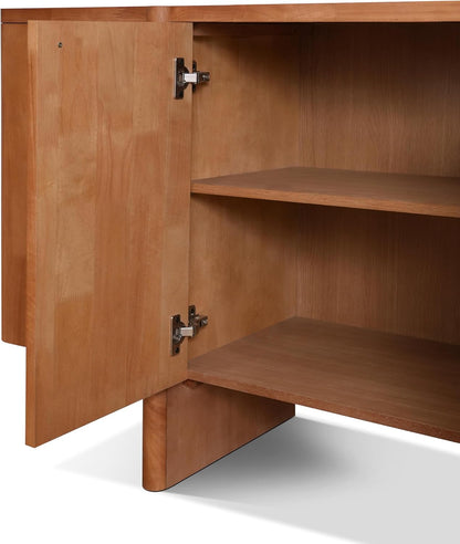 Merax Modern Sideboard Buffet Cabinet,55.0" Wide Elegant Entryway Table for Hallway Entryway Living Room Dining Room,Natural