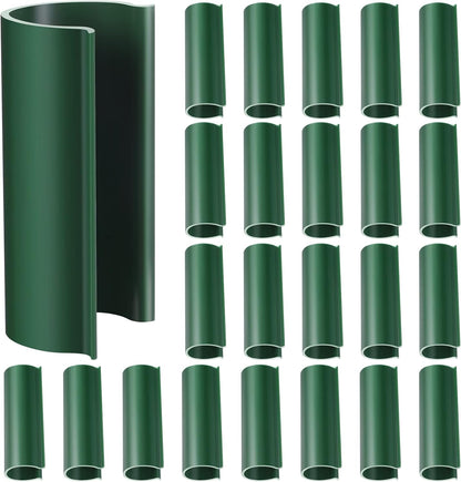 Jetec 32 Pcs PVC Pipe Clips Pool Cover Clamps for Above Ground Pool Greenhouses, Row Covers, Garden, Shelters, Bird Protection, 2.4 Inch Long(for 3/4 Inch PVC Pipe,Green)